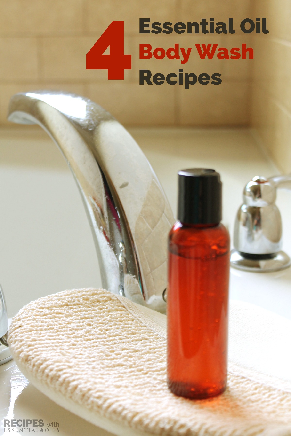 4 recetas de gel de ducha de aceites esenciales de RecipeswithEssentialOils.com